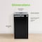 Alpine Industries Square Recycling Bin, 29 Gallons, Black Can, Mixed Opening Lid, for Cans/Bottles ALP4450-KIT-BLK-M-CB - alternate 8